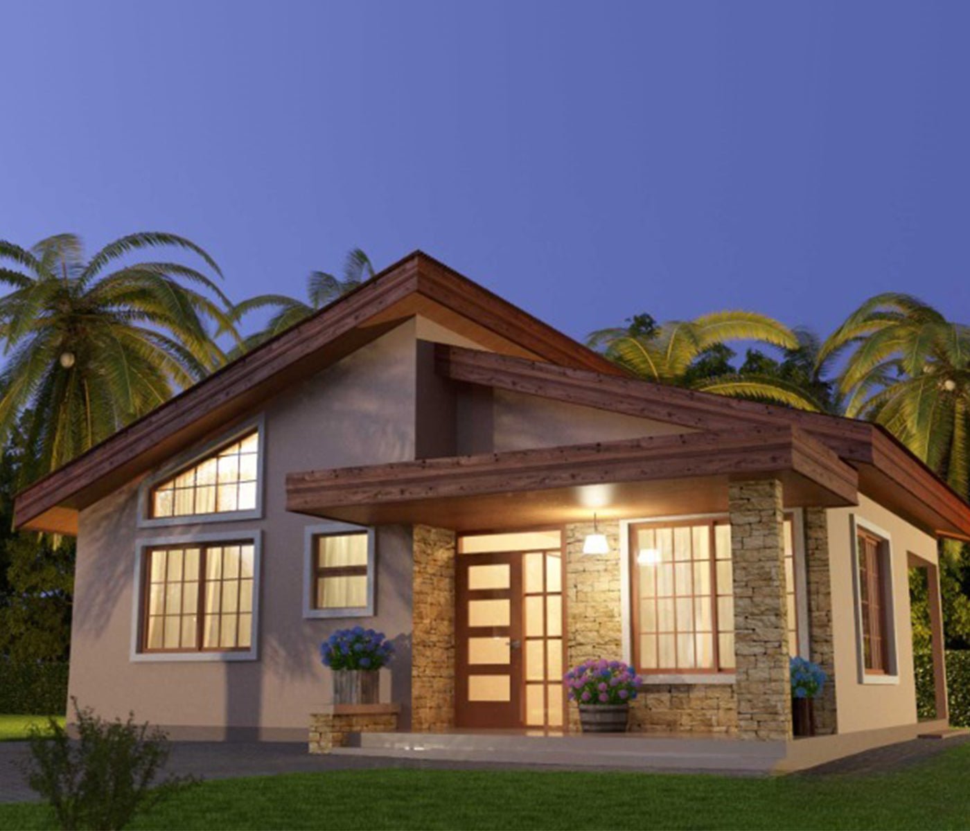 2 Bedrooms House Plans