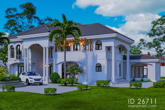 Spacious 6-Bedroom, 2-Story House Plan