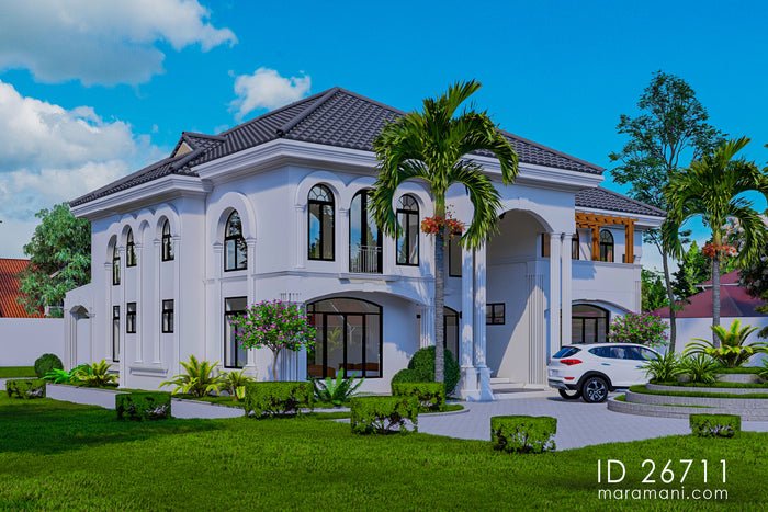 Spacious 6-Bedroom, 2-Story House Plan