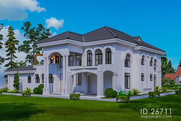 Spacious 6-Bedroom, 2-Story House Plan
